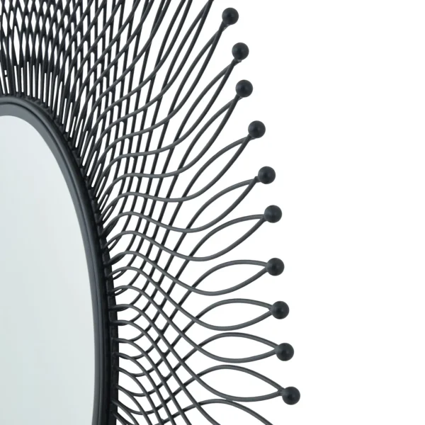 black wire mirror