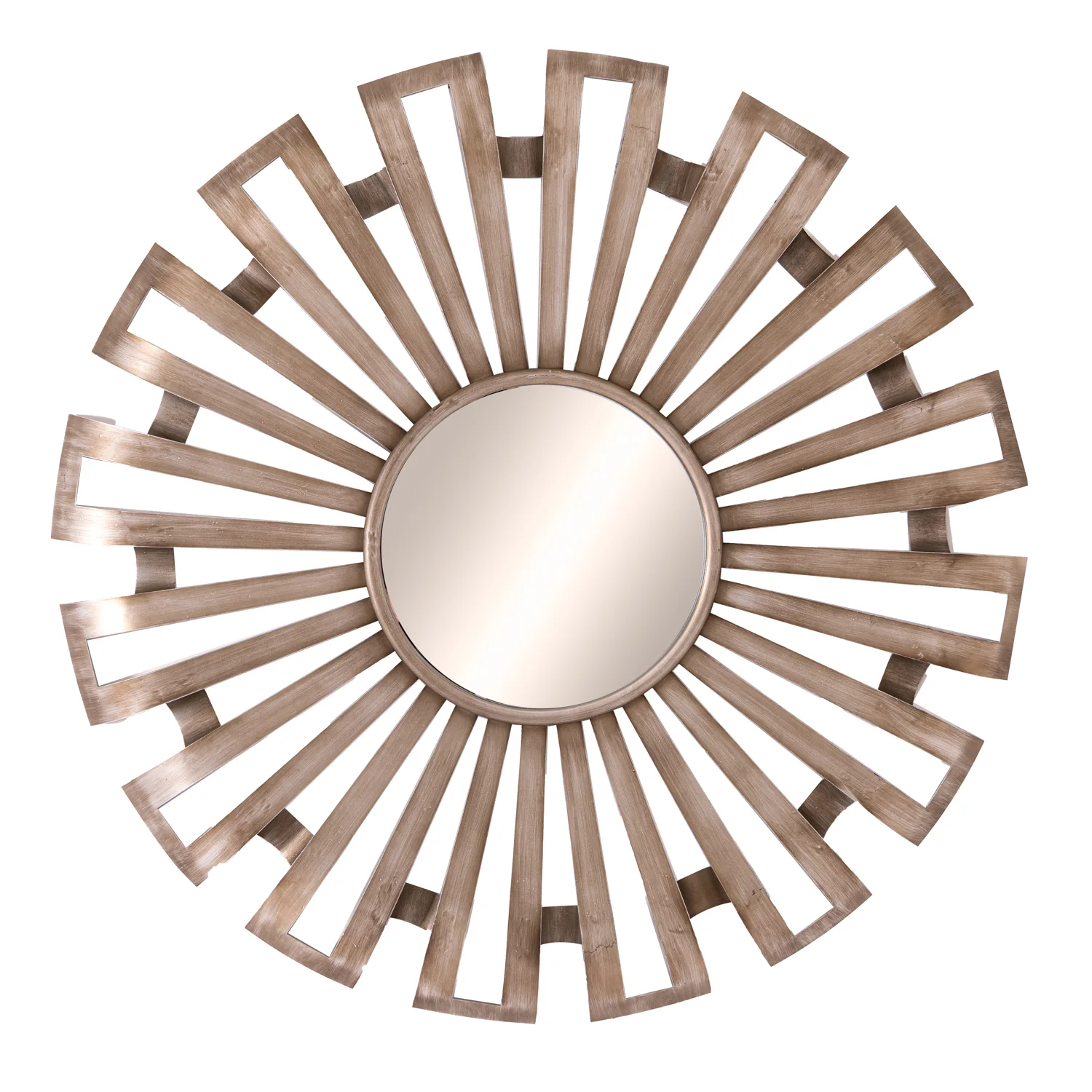 Sunburst Mirror – Antique Silver