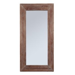 wooden frame mirror